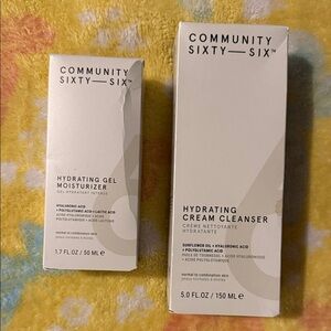 Hydrating Gel Moisturizer and Cream Cleanser Set - White